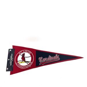 WinCraft St. Louis Cardinals Red Wool Pennant Banner MLB Licensed 32in